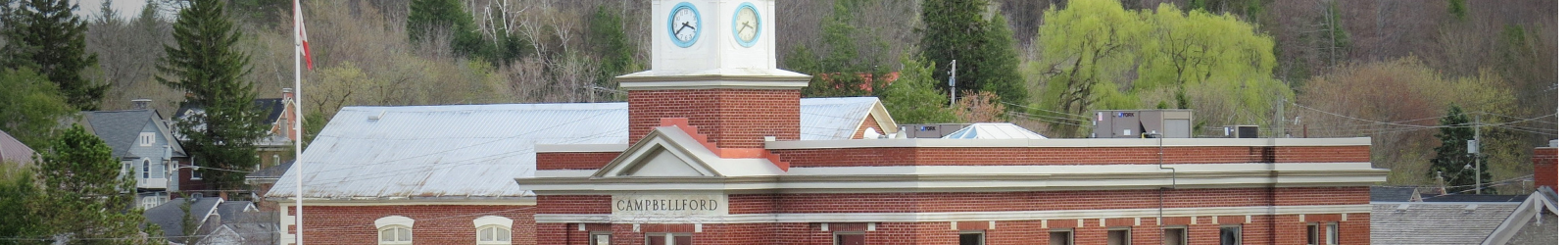 Clock tower in Campbellford